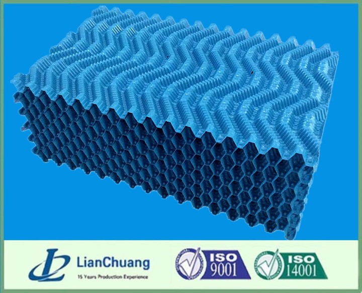 S Wave PVC Filling Cooling Tower Counterflow Film Fill