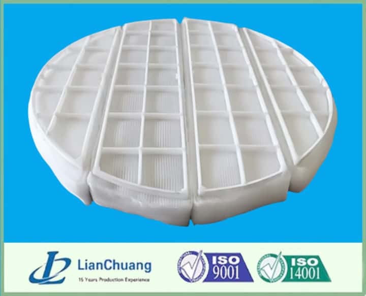 Pp Pe Plastic Demister Pad For Packed Coluimn Tower